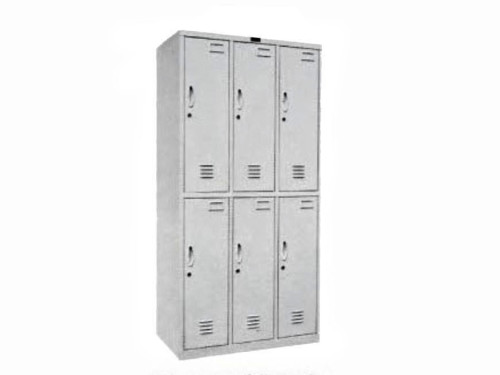 KL96-8喷塑亚光六门更衣柜